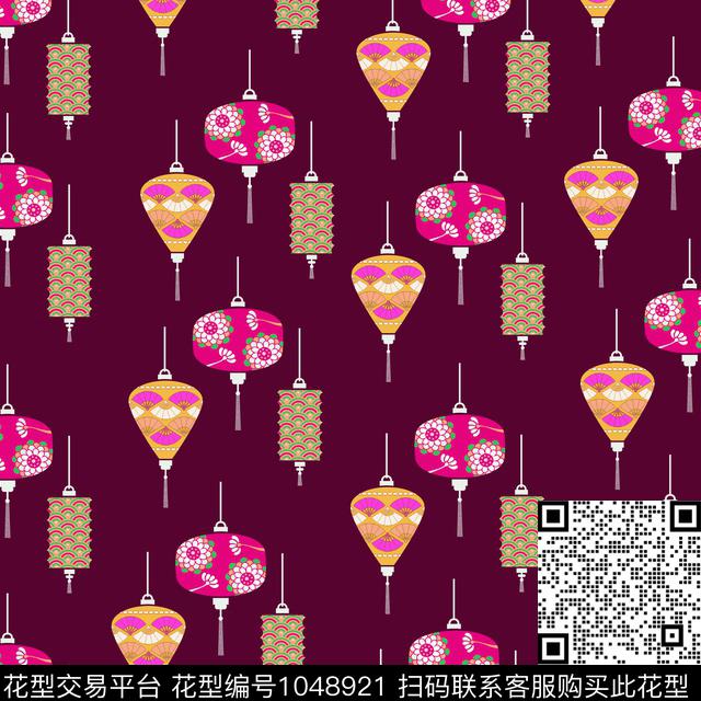 数码华亿平台黑底花卉民族风数码印花华亿平台下载（图片编号: 1048921） - 瓦栏（Walan）