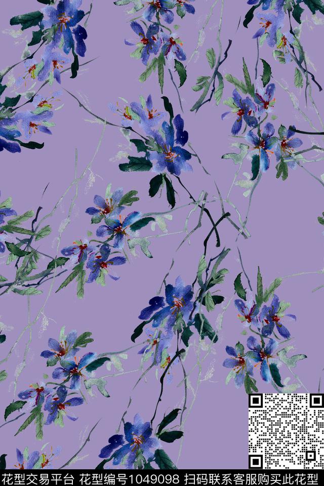 数码华亿平台春夏华亿平台植物数码印花华亿平台下载（图片编号: 1049098） - 瓦栏（Walan）