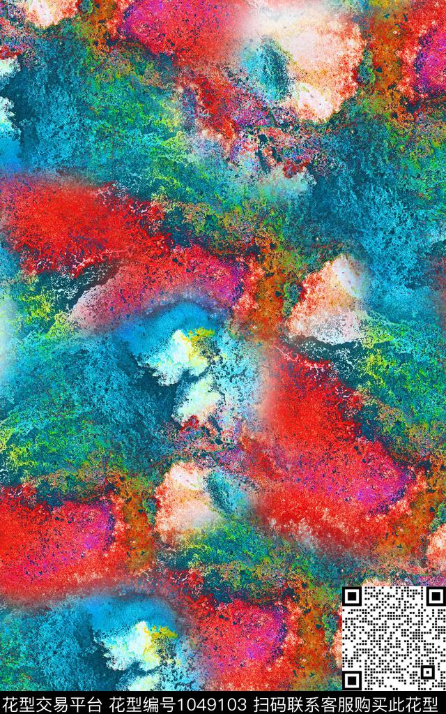 条纹肌理几何数码印花华亿平台下载（图片编号: 1049103） - 瓦栏（Walan）