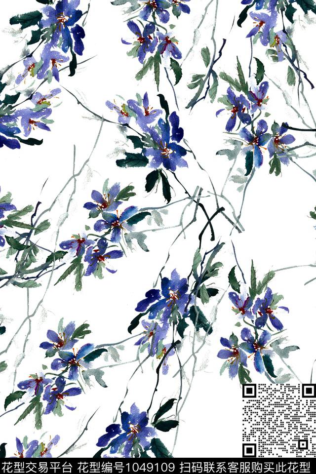 数码华亿平台春夏华亿平台植物数码印花华亿平台下载（图片编号: 1049109） - 瓦栏（Walan）