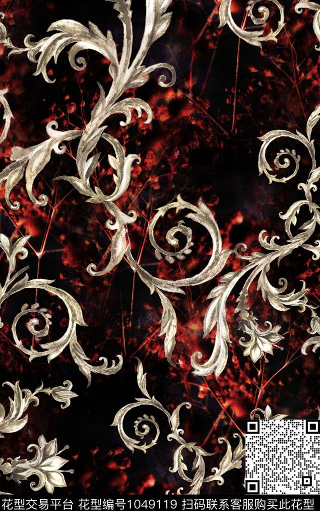 民族风男装宫廷风数码印花华亿平台下载（图片编号: 1049119） - 瓦栏（Walan）