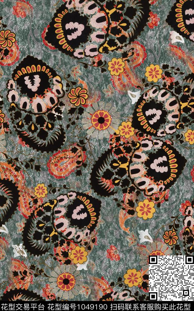 数码华亿平台民族风肌理数码印花华亿平台下载（图片编号: 1049190） - 瓦栏（Walan）