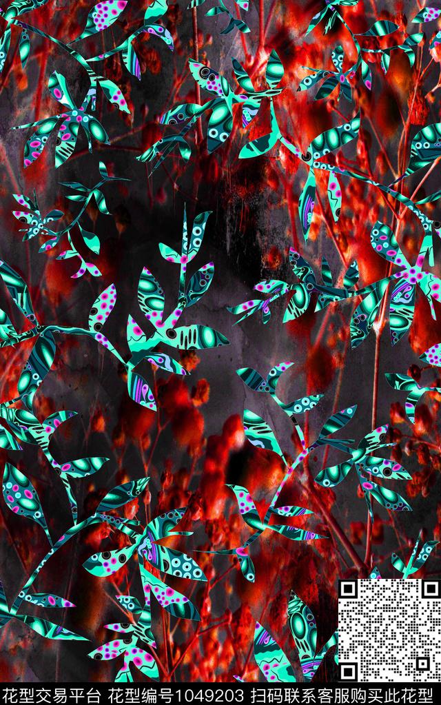 条纹肌理几何数码印花华亿平台下载（图片编号: 1049203） - 瓦栏（Walan）