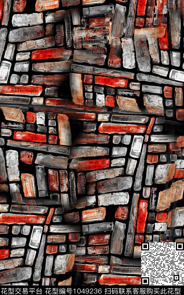 数码华亿平台肌理线条数码印花华亿平台下载（图片编号: 1049236） - 瓦栏（Walan）