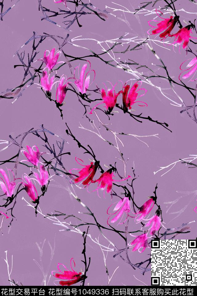 数码华亿平台春夏华亿平台植物数码印花华亿平台下载（图片编号: 1049336） - 瓦栏（Walan）