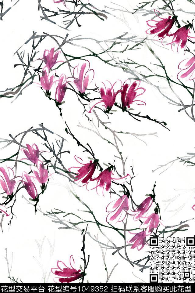 数码华亿平台春夏华亿平台植物数码印花华亿平台下载（图片编号: 1049352） - 瓦栏（Walan）