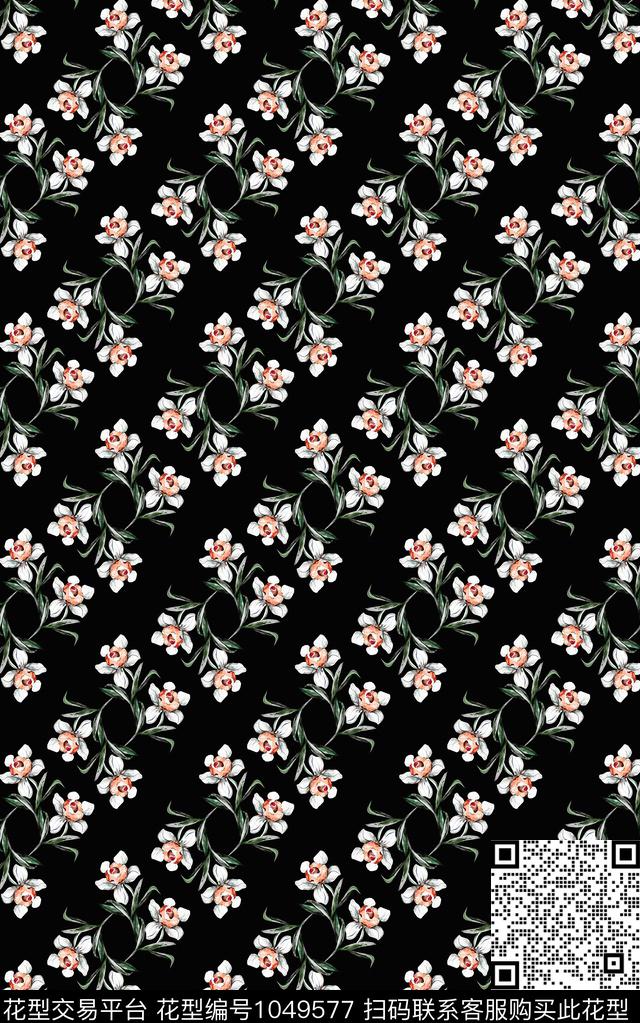 数码华亿平台民族风小碎花数码印花华亿平台下载（图片编号: 1049577） - 瓦栏（Walan）