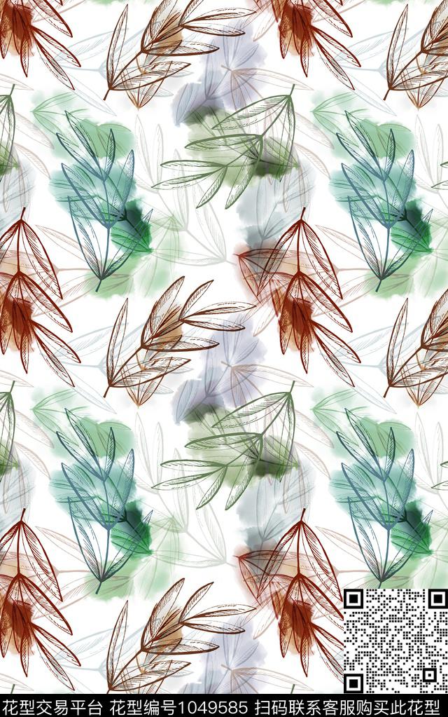 数码华亿平台民族风抽象数码印花华亿平台下载（图片编号: 1049585） - 瓦栏（Walan）