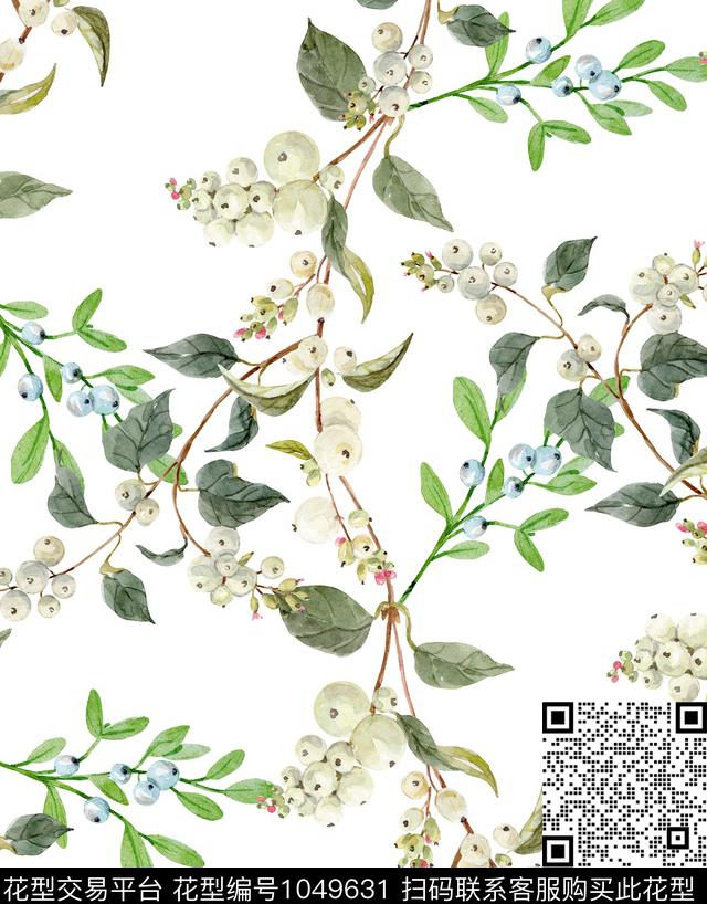 创意花卉坯布数码印花华亿平台下载（图片编号: 1049631） - 瓦栏（Walan）