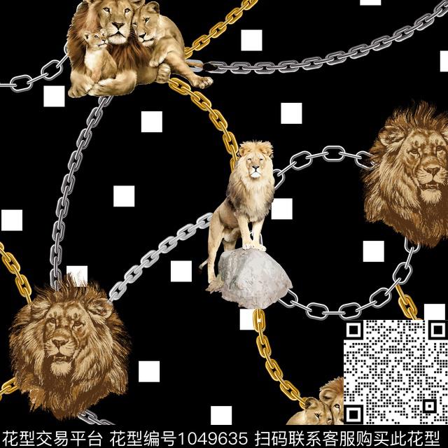 创意狮子坯布数码印花华亿平台下载（图片编号: 1049635） - 瓦栏（Walan）