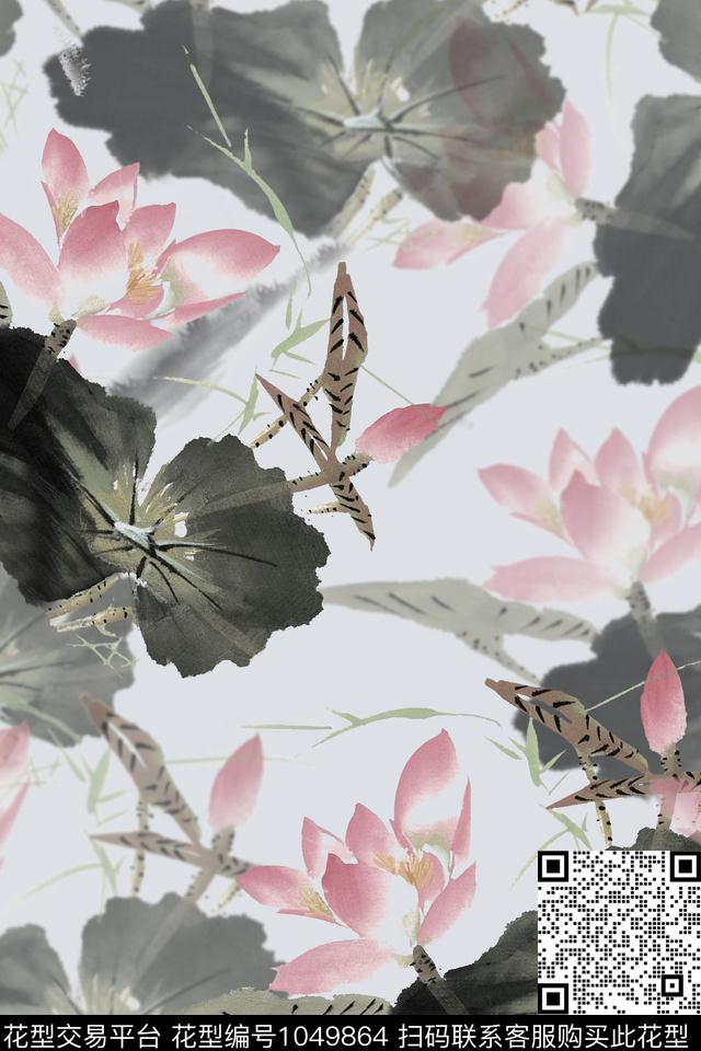 大花衬衫民族风数码印花华亿平台下载（图片编号: 1049864） - 瓦栏（Walan）