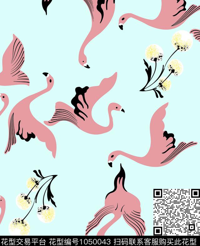 抽象休闲女装传统印花华亿平台下载（图片编号: 1050043） - 瓦栏（Walan）