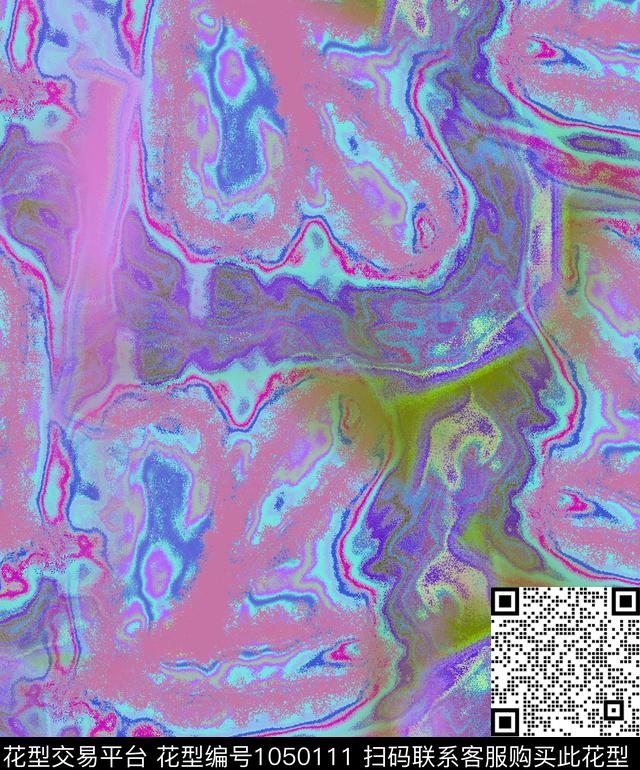 线条抽象混合拼接数码印花华亿平台下载（图片编号: 1050111） - 瓦栏（Walan）