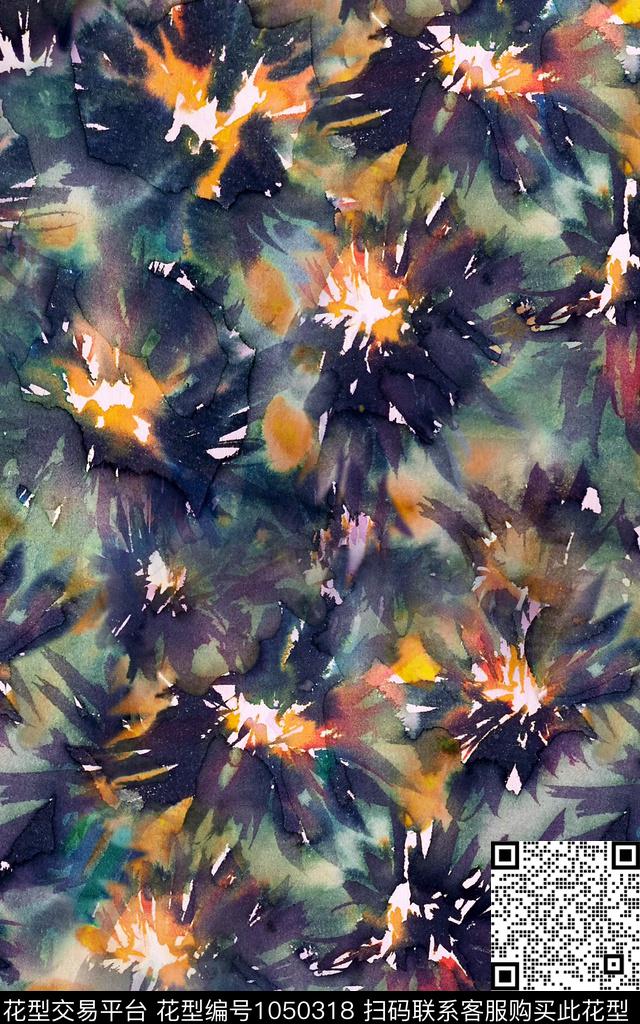 肌理趣味抽象数码印花华亿平台下载（图片编号: 1050318） - 瓦栏（Walan）