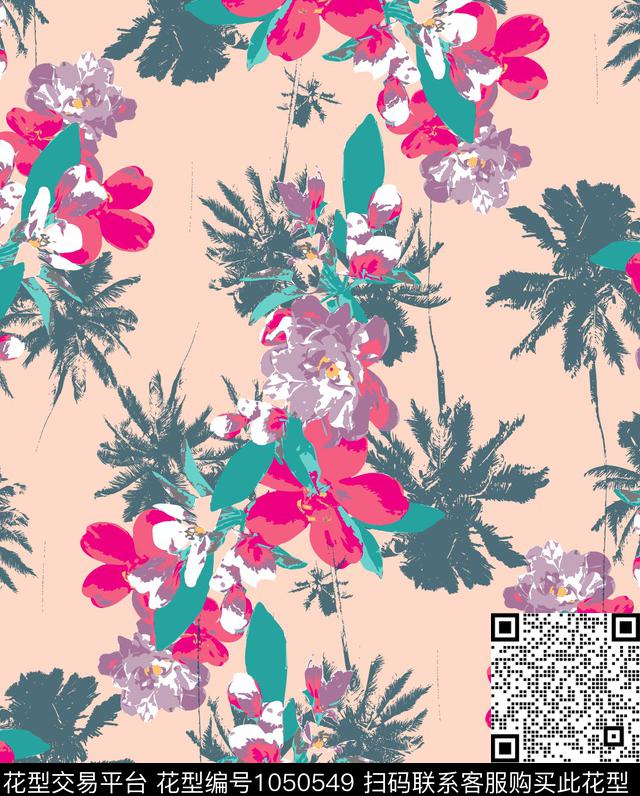 数码华亿平台女装几何花卉数码印花华亿平台下载（图片编号: 1050549） - 瓦栏（Walan）