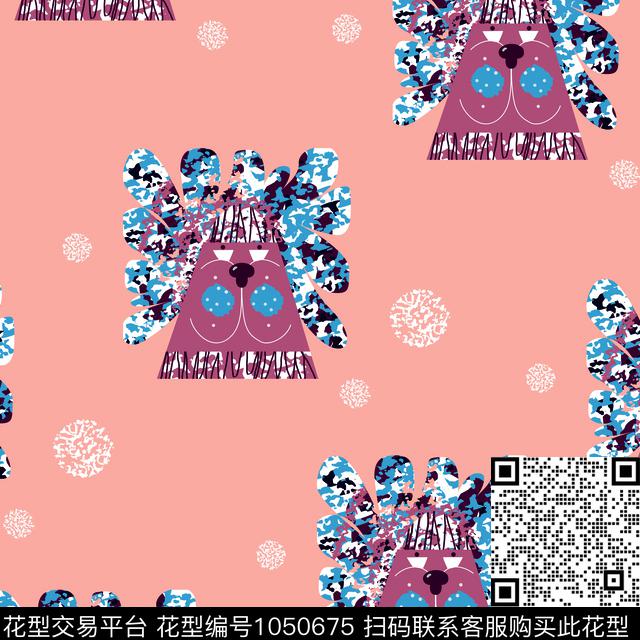 条纹抽象动物数码印花华亿平台下载（图片编号: 1050675） - 瓦栏（Walan）