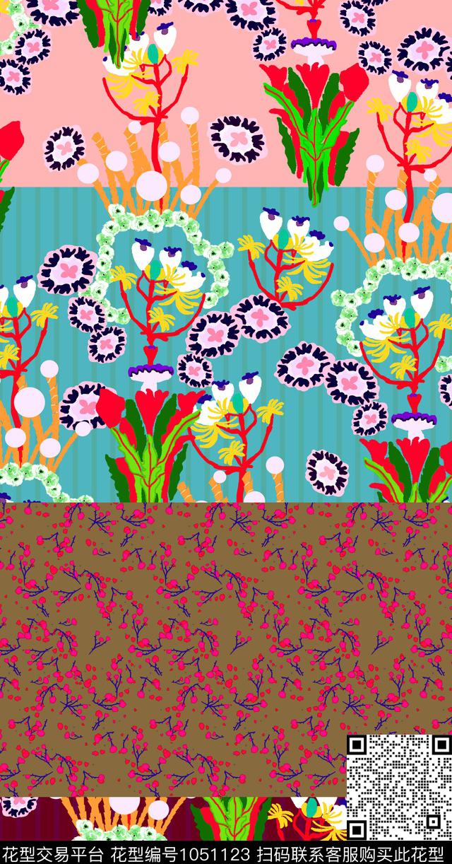 数码华亿平台女装几何数码印花华亿平台下载（图片编号: 1051123） - 瓦栏（Walan）