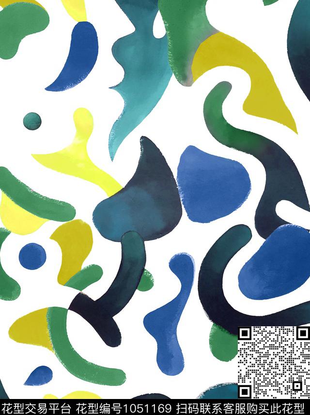 数码华亿平台抽象大牌风数码印花华亿平台下载（图片编号: 1051169） - 瓦栏（Walan）