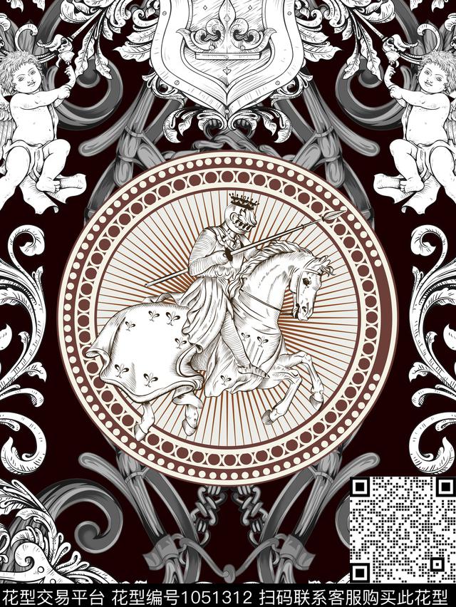 天使骑士欧洲数码印花华亿平台下载（图片编号: 1051312） - 瓦栏（Walan）