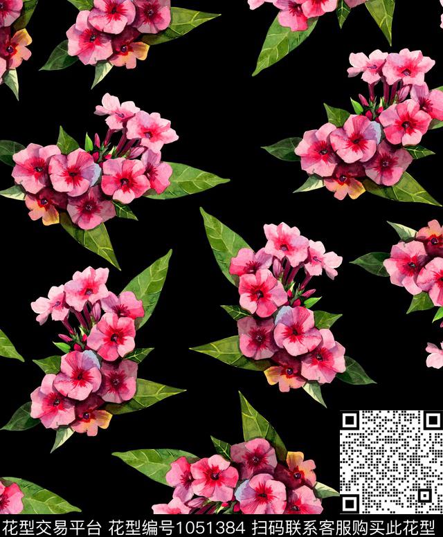 数码华亿平台花卉手绘花卉数码印花华亿平台下载（图片编号: 1051384） - 瓦栏（Walan）