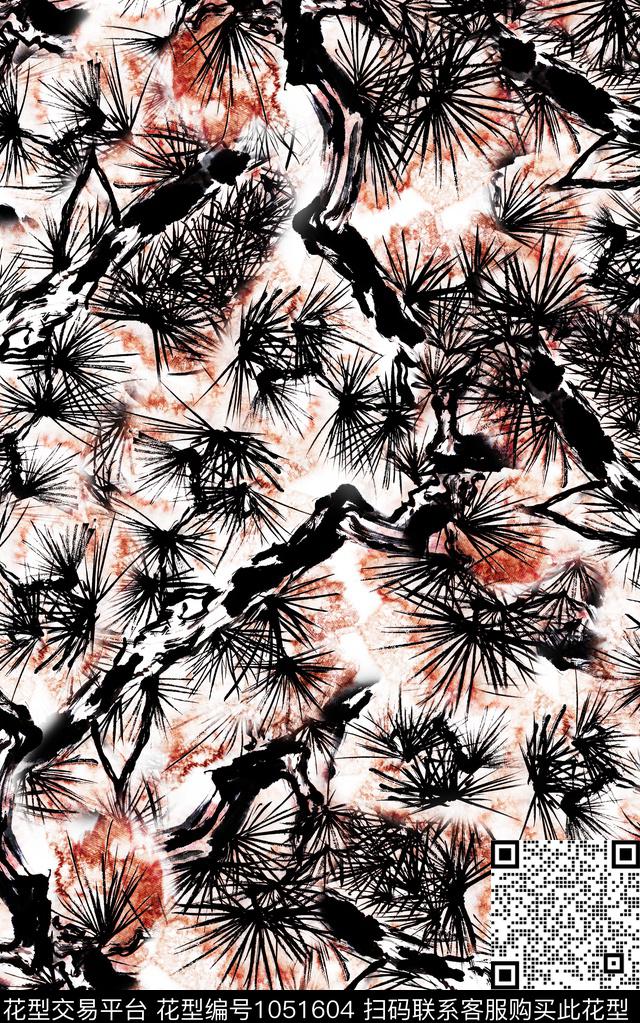 数码华亿平台民族风抽象数码印花华亿平台下载（图片编号: 1051604） - 瓦栏（Walan）