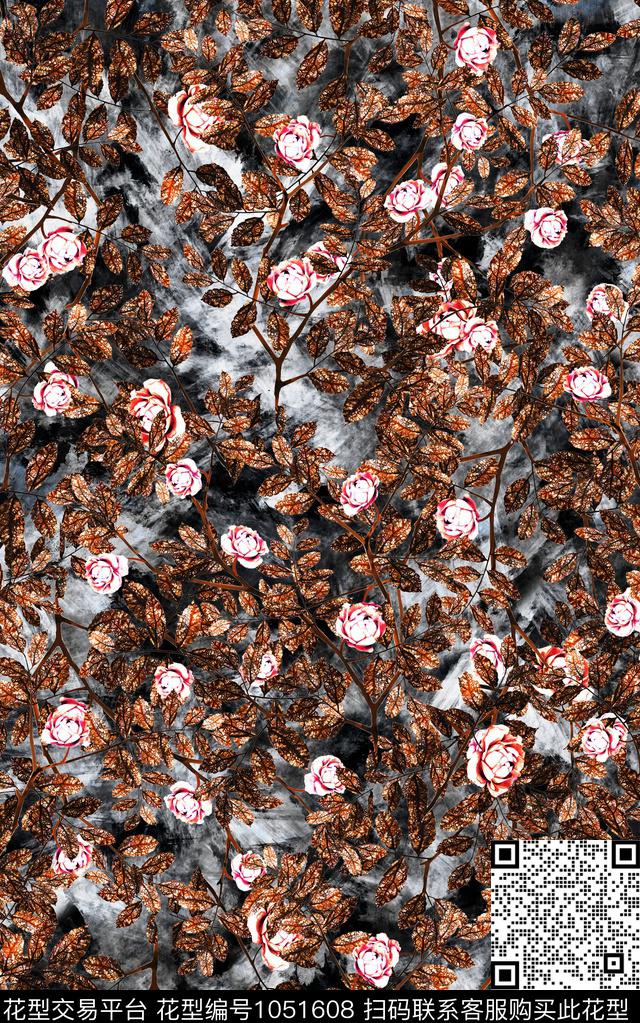 数码华亿平台民族风抽象数码印花华亿平台下载（图片编号: 1051608） - 瓦栏（Walan）