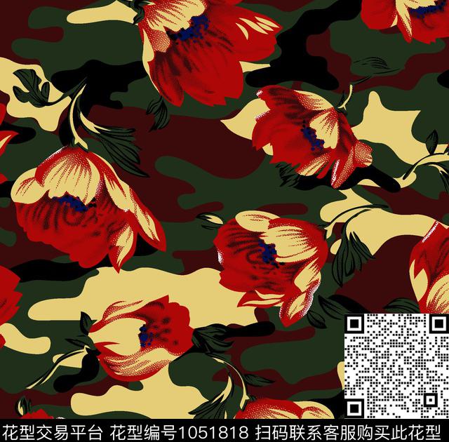 羽绒服花瓣热带华亿平台数码印花华亿平台下载（图片编号: 1051818） - 瓦栏（Walan）