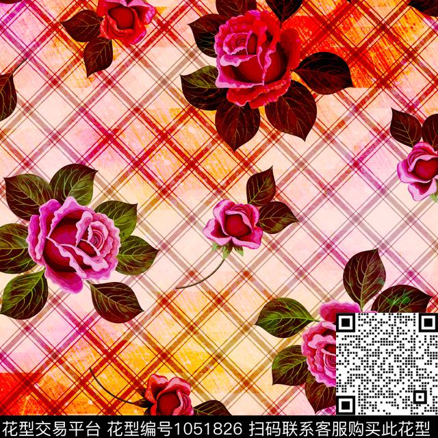 数码华亿平台小碎花月季花数码印花华亿平台下载（图片编号: 1051826） - 瓦栏（Walan）