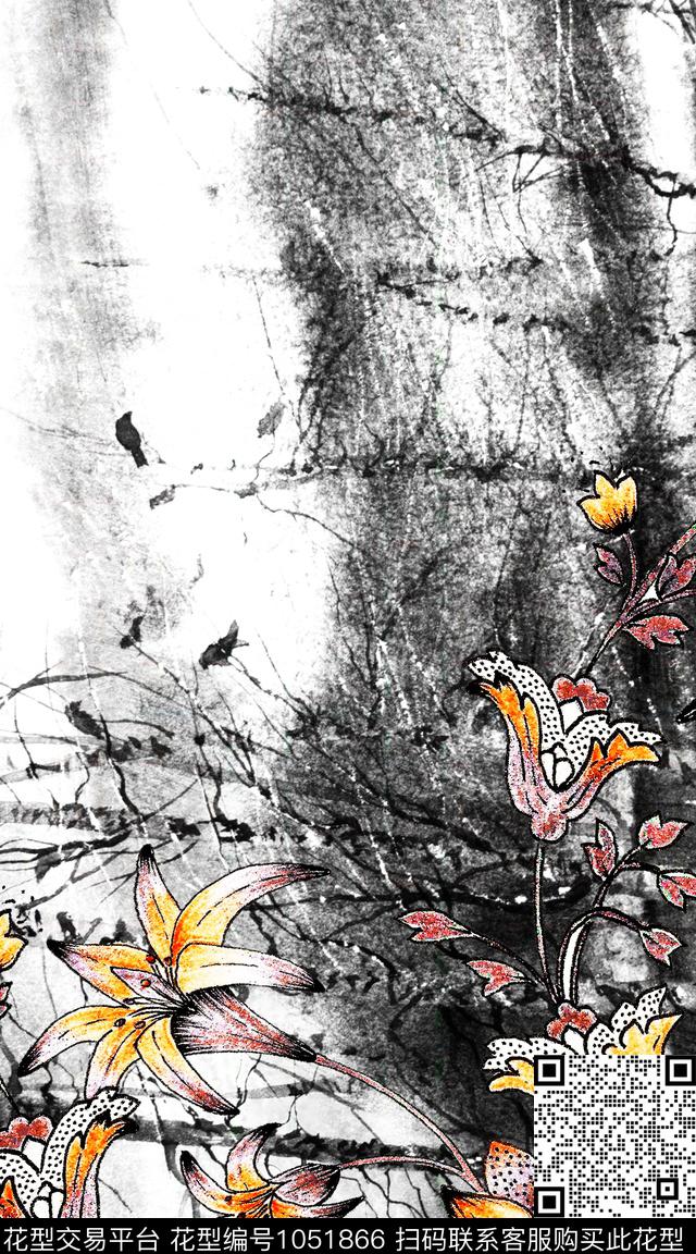 数码华亿平台民族风抽象数码印花华亿平台下载（图片编号: 1051866） - 瓦栏（Walan）