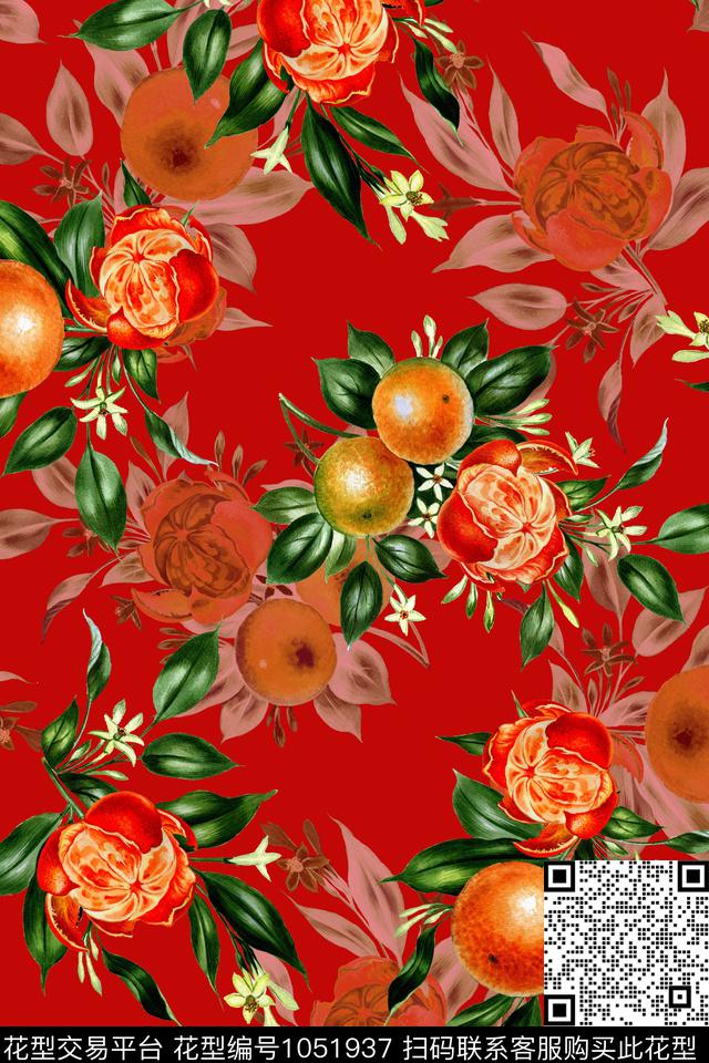 数码华亿平台抽象花卉传统印花华亿平台下载（图片编号: 1051937） - 瓦栏（Walan）