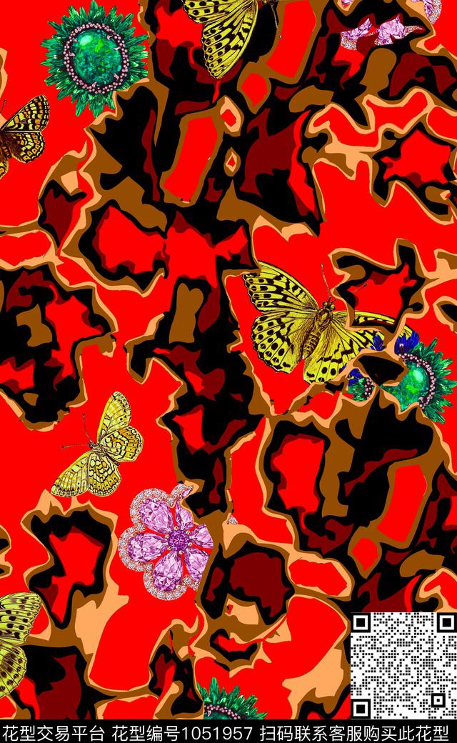 数码华亿平台女装珠宝宝石数码印花华亿平台下载（图片编号: 1051957） - 瓦栏（Walan）