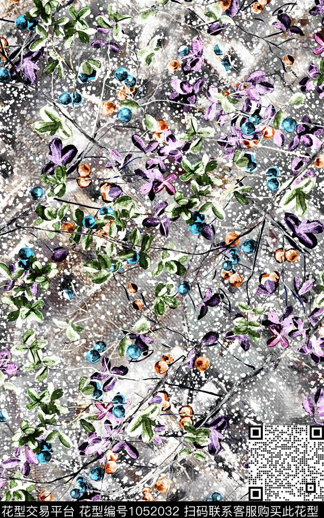 数码华亿平台民族风小碎花数码印花华亿平台下载（图片编号: 1052032） - 瓦栏（Walan）