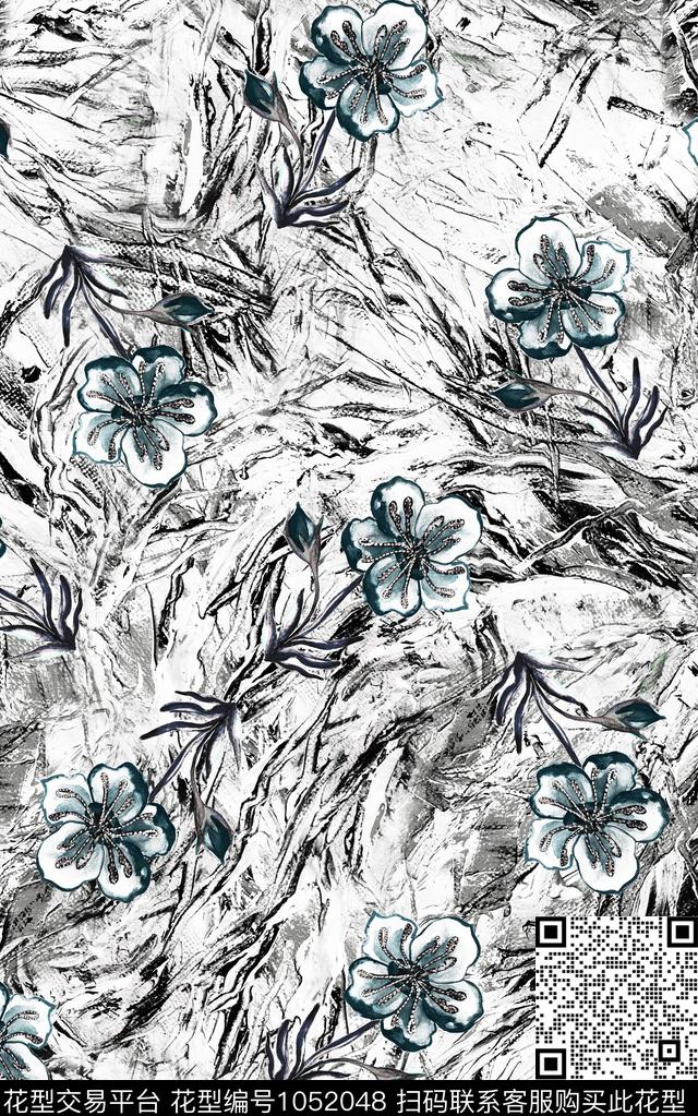 数码华亿平台民族风抽象数码印花华亿平台下载（图片编号: 1052048） - 瓦栏（Walan）