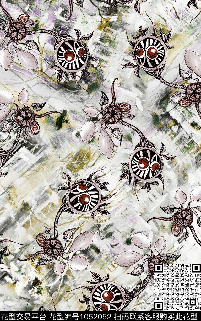 数码华亿平台民族风小碎花数码印花华亿平台下载（图片编号: 1052052） - 瓦栏（Walan）
