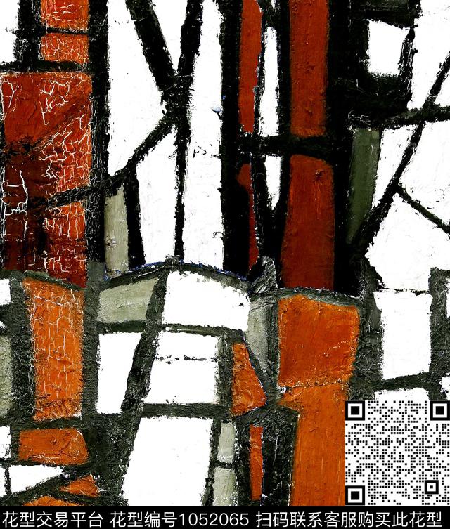 数码华亿平台抽象大牌风数码印花华亿平台下载（图片编号: 1052065） - 瓦栏（Walan）