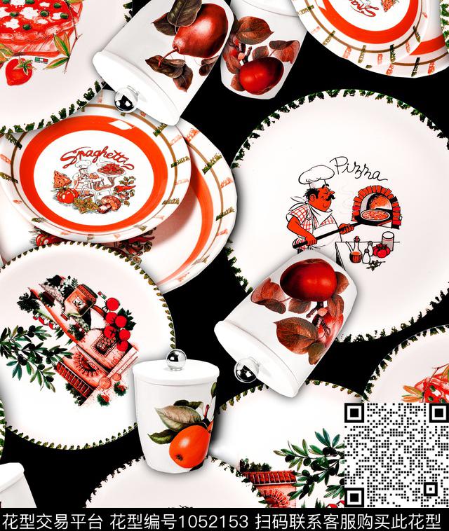 数码华亿平台花卉大牌风数码印花华亿平台下载（图片编号: 1052153） - 瓦栏（Walan）