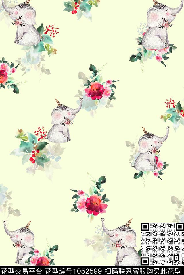 卡通动物童装数码印花华亿平台下载（图片编号: 1052599） - 瓦栏（Walan）