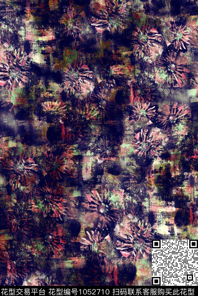 数码华亿平台植物花卉数码印花华亿平台下载（图片编号: 1052710） - 瓦栏（Walan）
