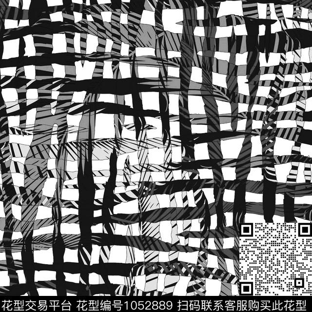 黑底花卉数码华亿平台民族风数码印花华亿平台下载（图片编号: 1052889） - 瓦栏（Walan）