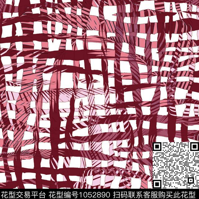 黑底花卉数码华亿平台民族风数码印花华亿平台下载（图片编号: 1052890） - 瓦栏（Walan）