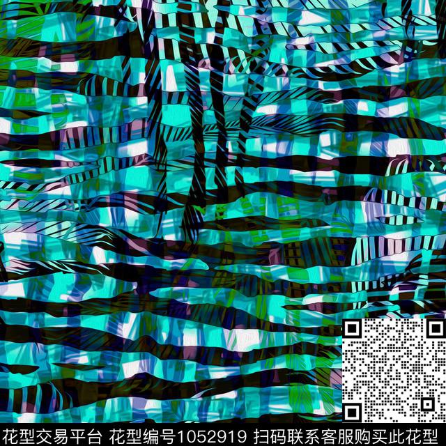 黑底花卉数码华亿平台民族风数码印花华亿平台下载（图片编号: 1052919） - 瓦栏（Walan）