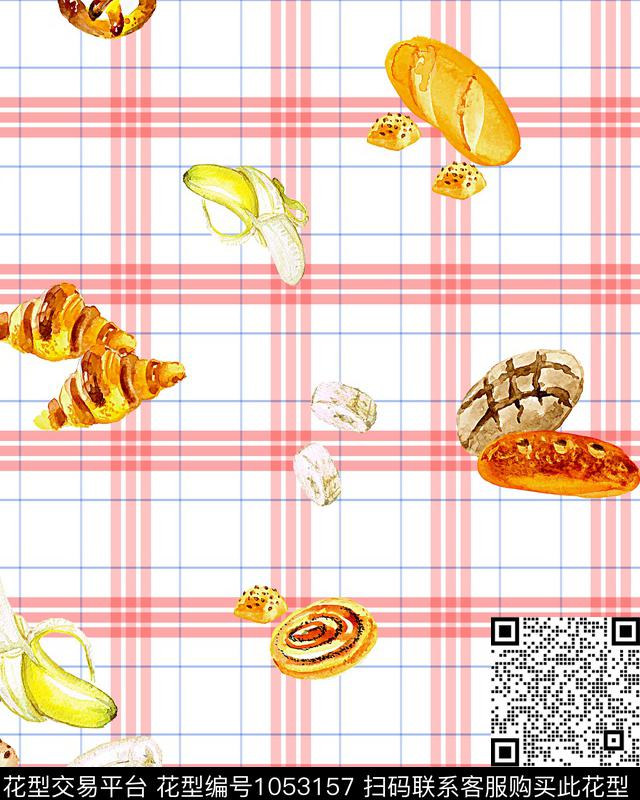 香蕉休闲女装数码印花华亿平台下载（图片编号: 1053157） - 瓦栏（Walan）