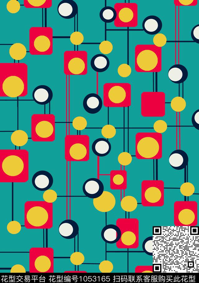 女装复古几何传统印花华亿平台下载（图片编号: 1053165） - 瓦栏（Walan）