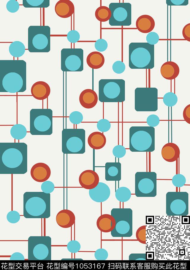 女装复古几何传统印花华亿平台下载（图片编号: 1053167） - 瓦栏（Walan）