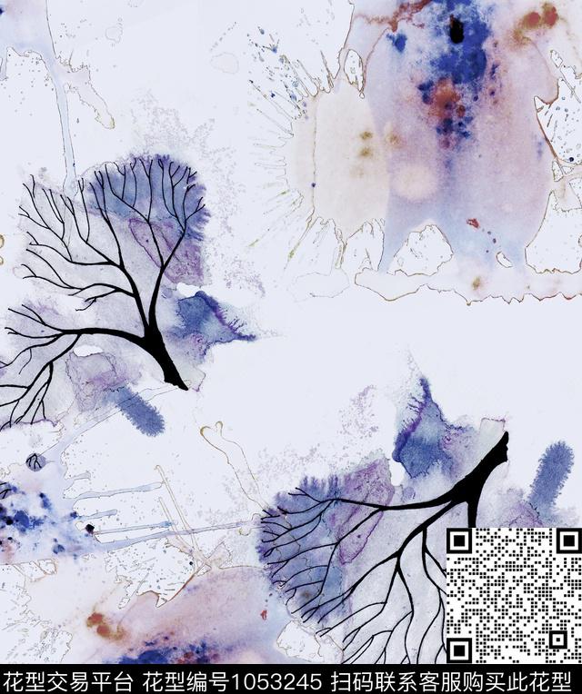 数码华亿平台民族风抽象数码印花华亿平台下载（图片编号: 1053245） - 瓦栏（Walan）