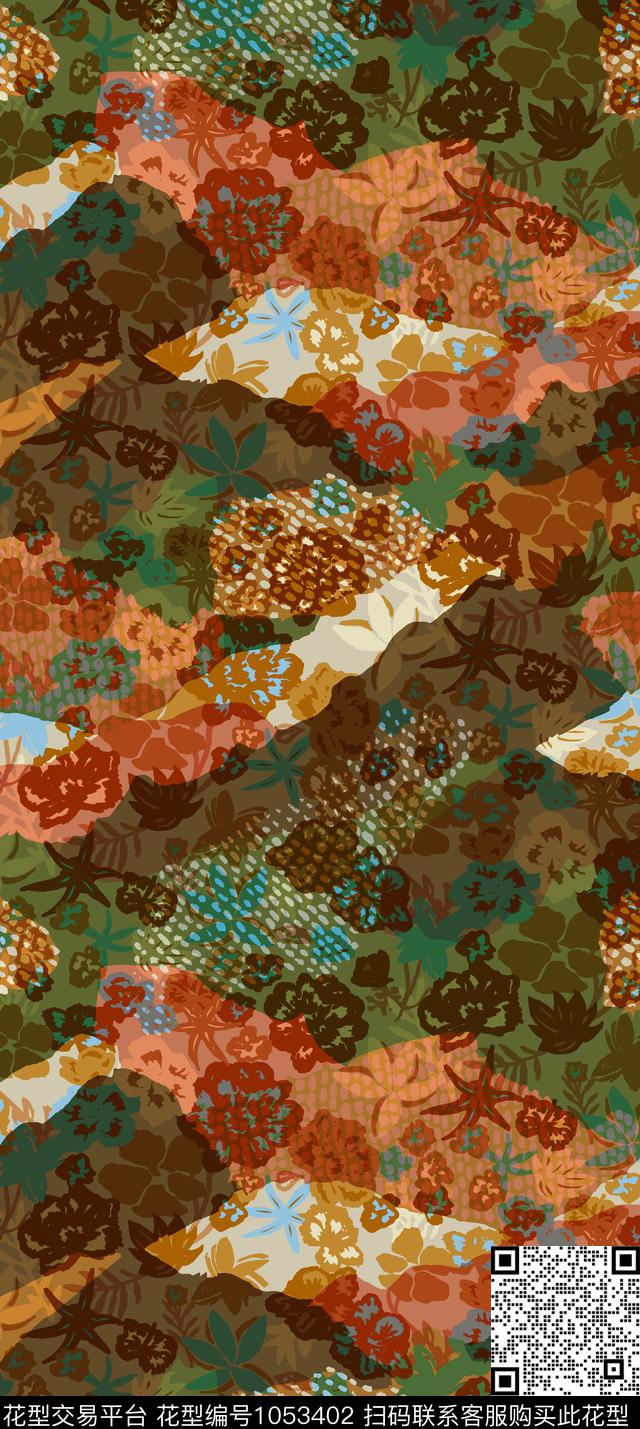 数码华亿平台小碎花女装数码印花华亿平台下载（图片编号: 1053402） - 瓦栏（Walan）