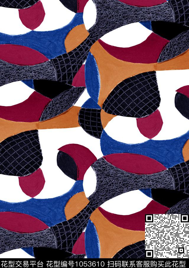 数码华亿平台抽象数码印花华亿平台下载（图片编号: 1053610） - 瓦栏（Walan）