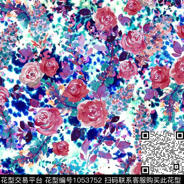 条格线条画条纹数码印花华亿平台下载（图片编号: 1053752） - 瓦栏（Walan）