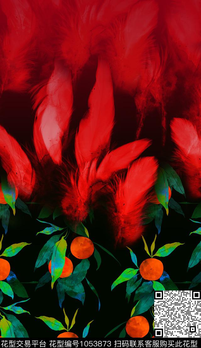 数码华亿平台抽象复古数码印花华亿平台下载（图片编号: 1053873） - 瓦栏（Walan）