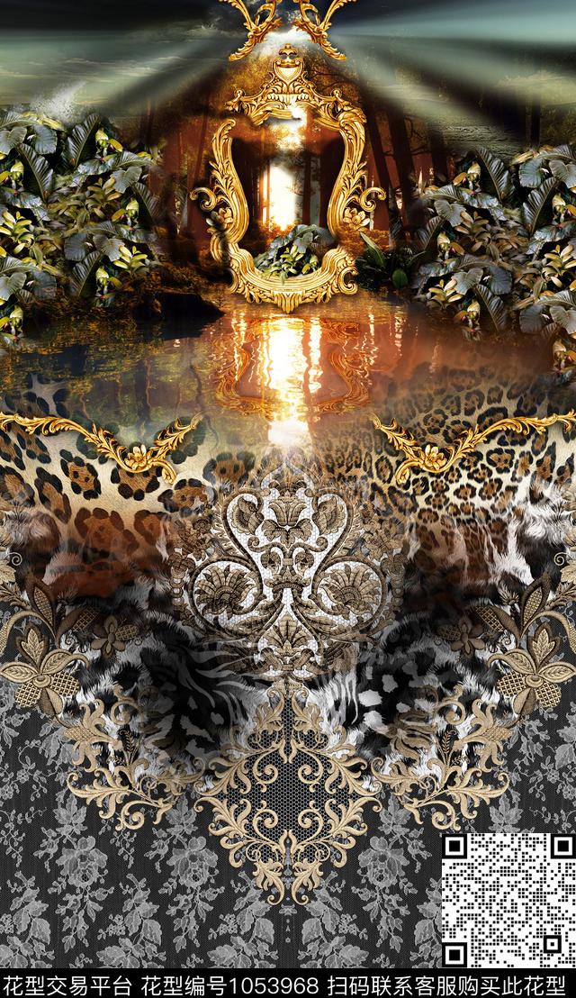 民族风定位花花卉数码印花华亿平台下载（图片编号: 1053968） - 瓦栏（Walan）